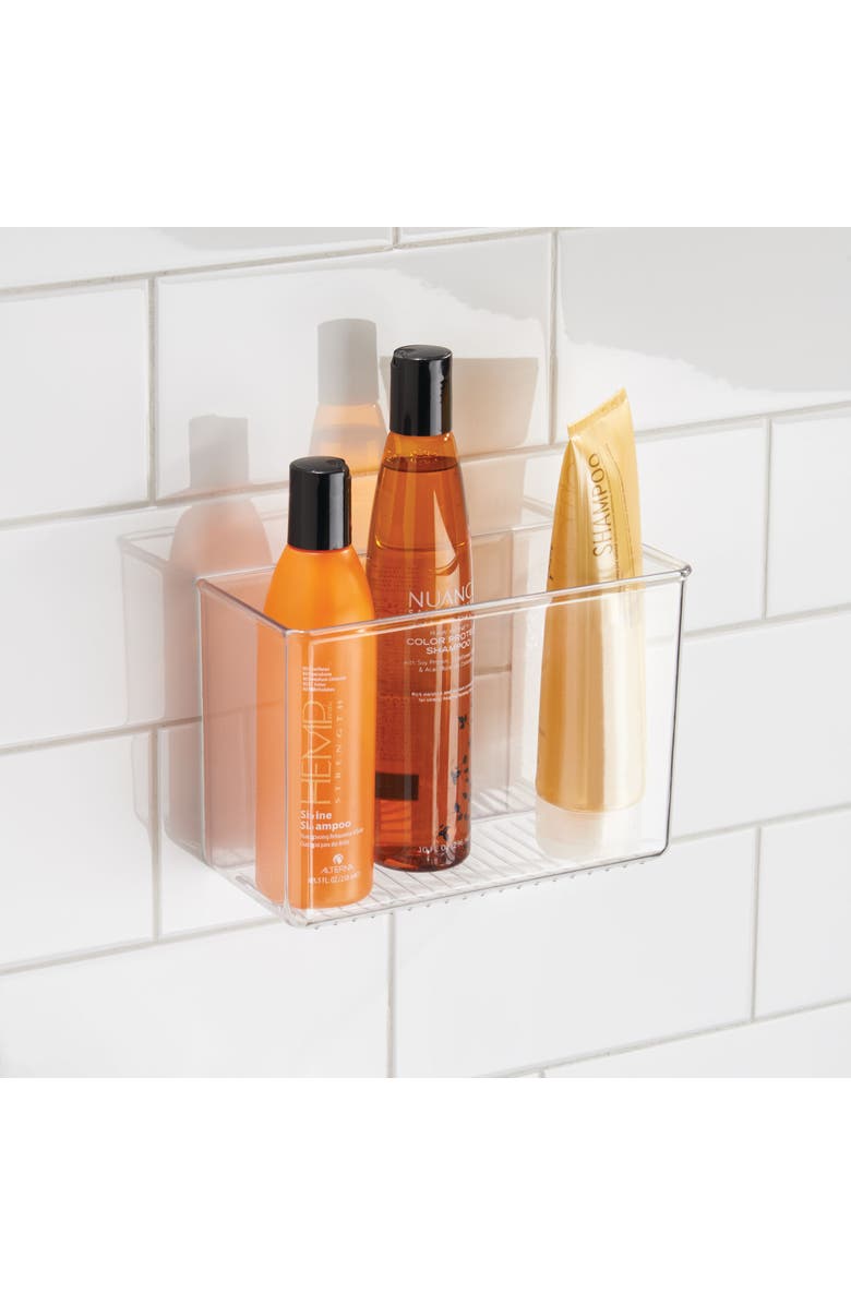 iDesign Adhesive Organizer Bin for Kitchen - Set of 4 - Clear, Alternate, color, Natural