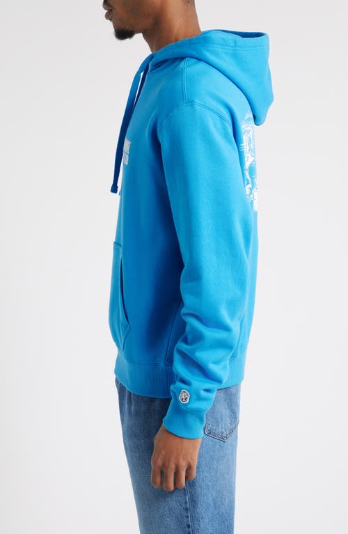 Billionaire Boys Club Bb Dune Alpha Graphic Hoodie In Blue
