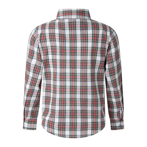 Rachel Riley Ivory Tartan Shirt In Multi