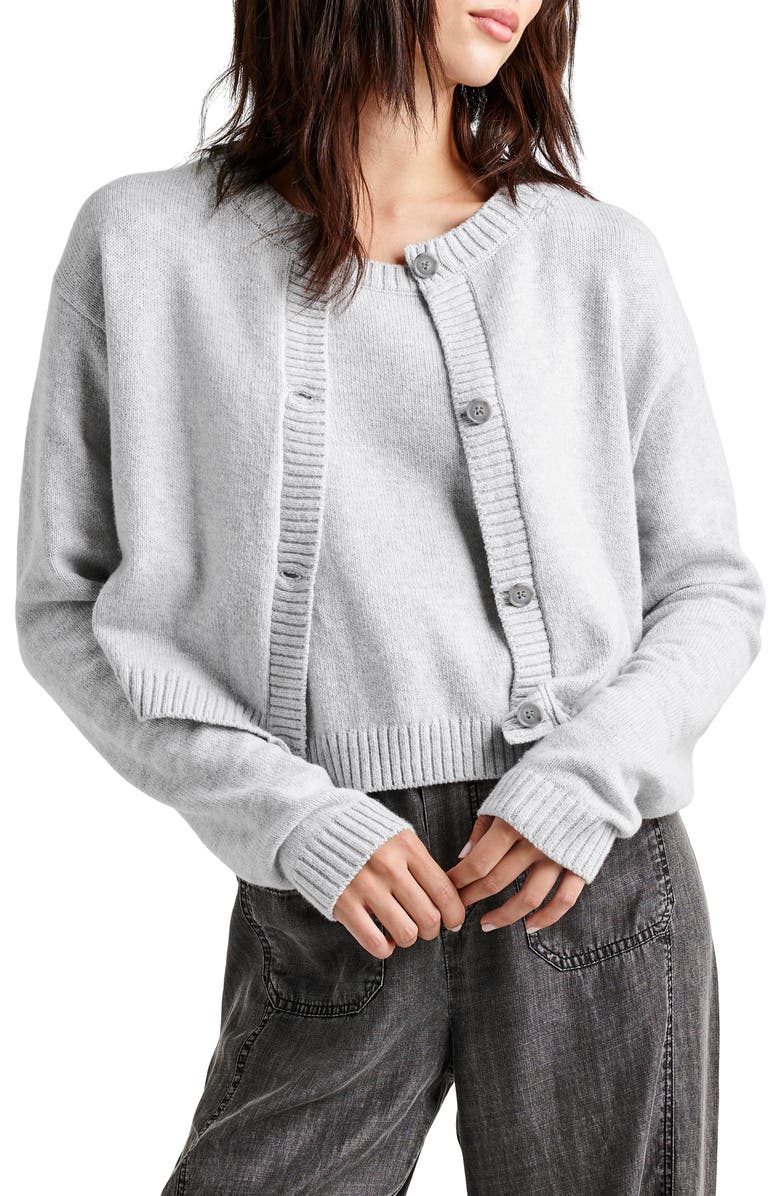 Splendid Amber Cropped Cardigan, Main, color, 