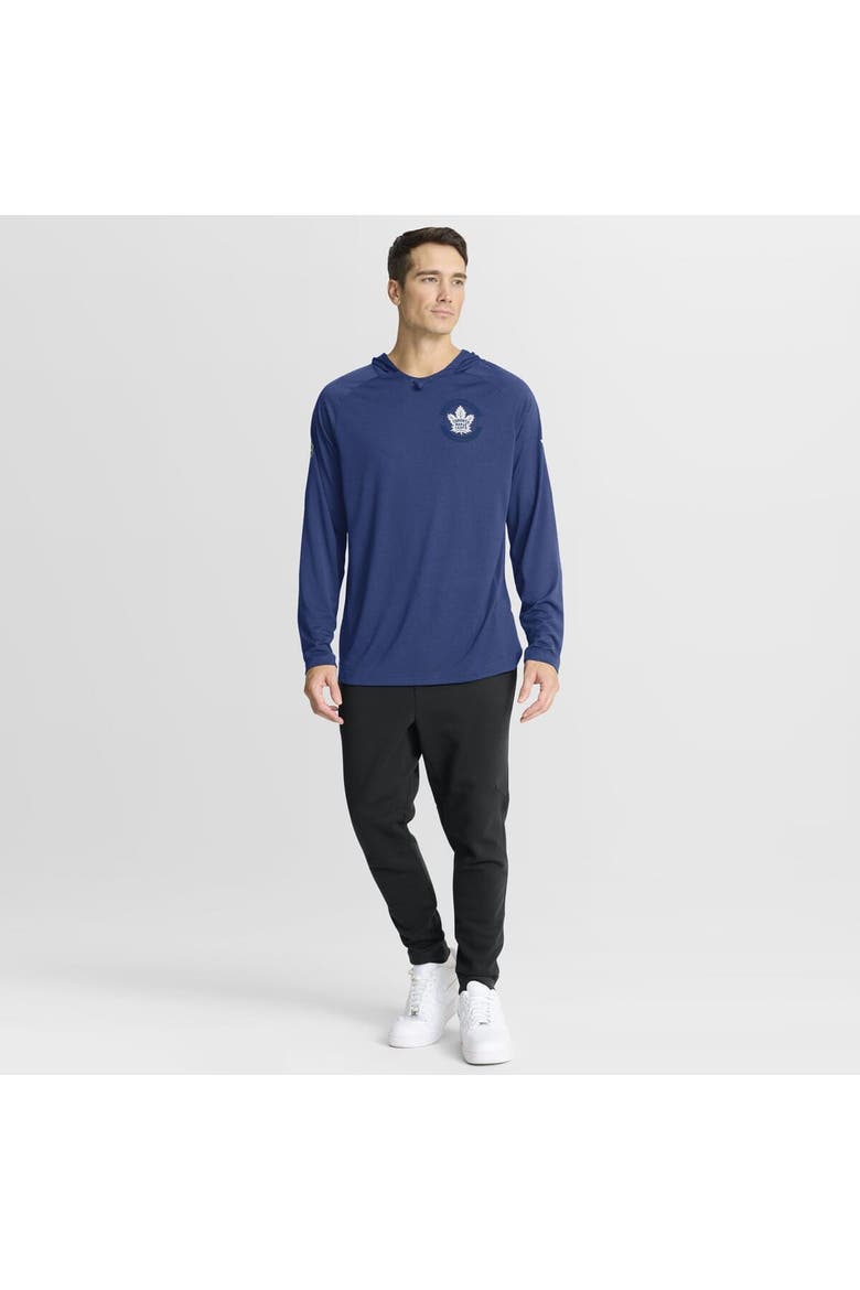 Men's Fanatics Blue Toronto Maple Leafs Authentic Pro Rink Raglan Hoodie, Alternate, color, Blue