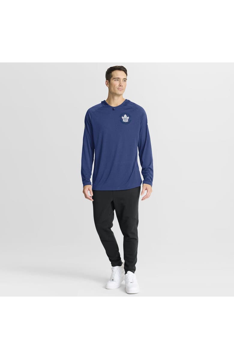 FANATICS Men's Fanatics Blue Toronto Maple Leafs Authentic Pro Rink Raglan Hoodie, Alternate, color, Blue