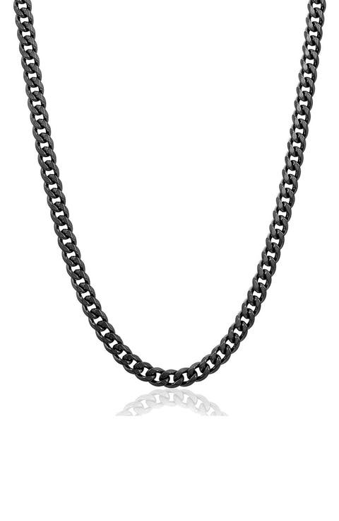 Mens' 6mm Curb Link Chain Necklace