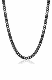 INVICTA Mens' 6mm Curb Link Chain Necklace