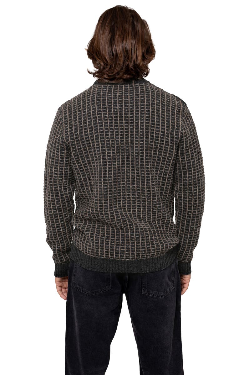 Celtic & Co. Cont Text Stitch Sweater, Alternate, color, Charcoal