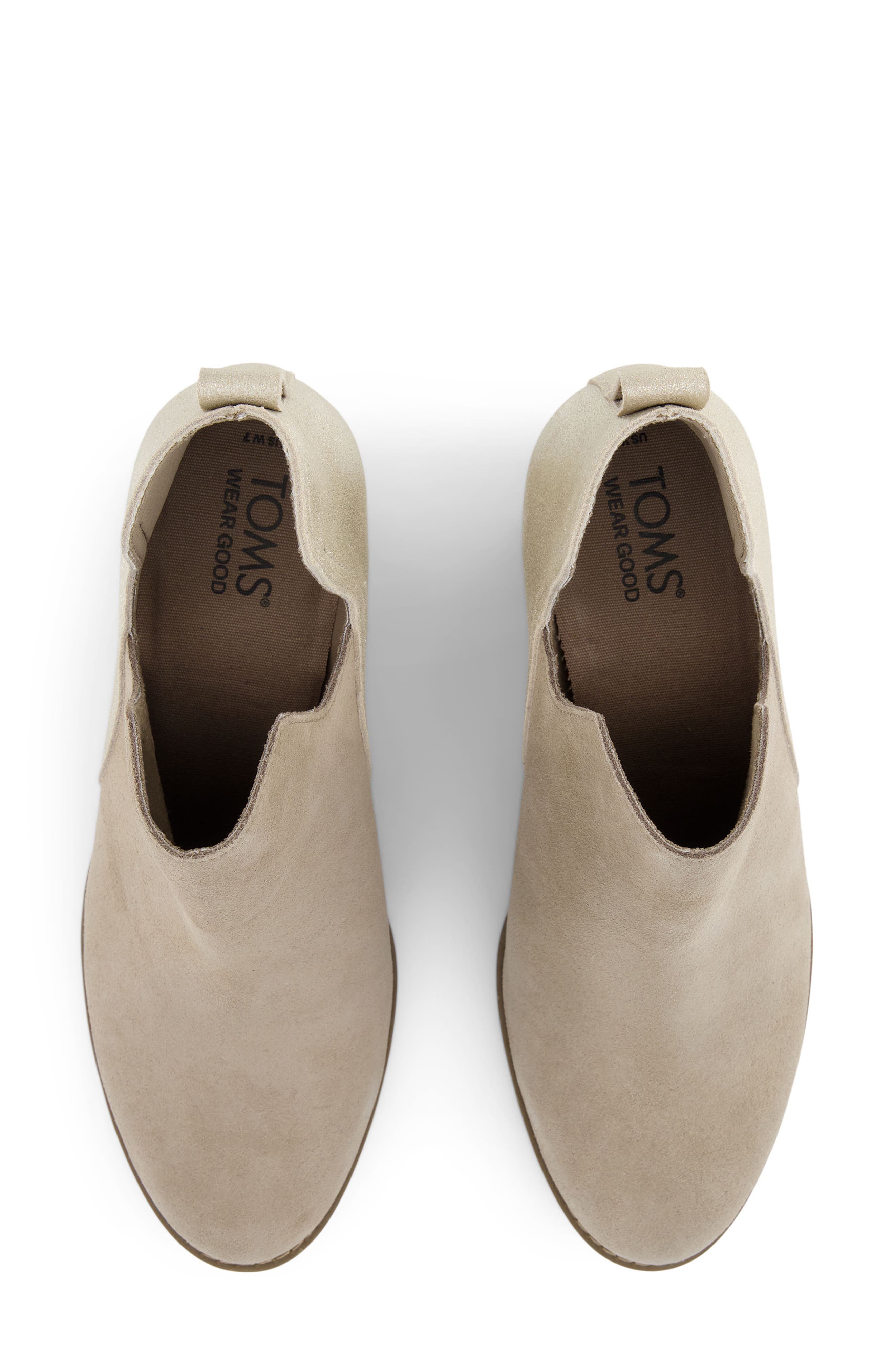 TOMS Gwen Wedge Bootie, Alternate, color, Natural