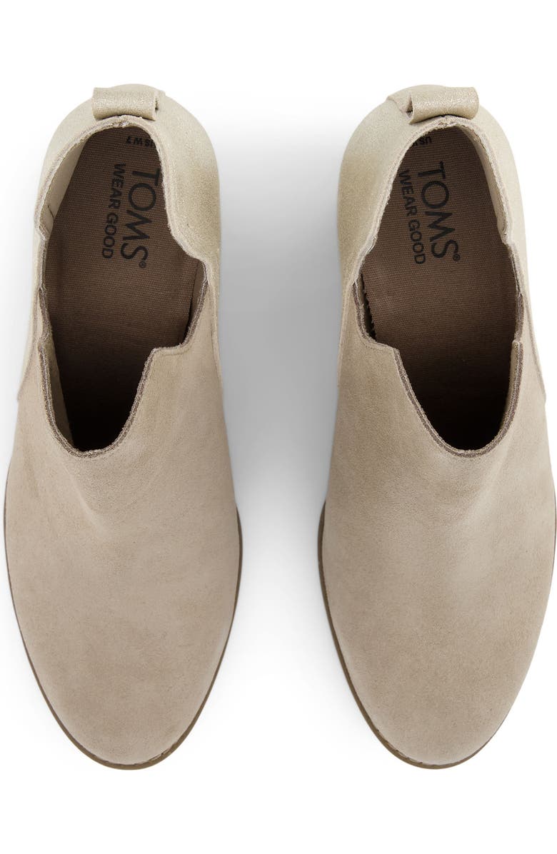 TOMS Gwen Wedge Bootie, Alternate, color, Natural
