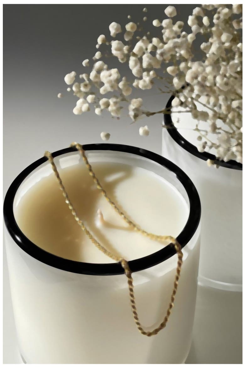 Champagne Signature Candle, Alternate, color, WHITE