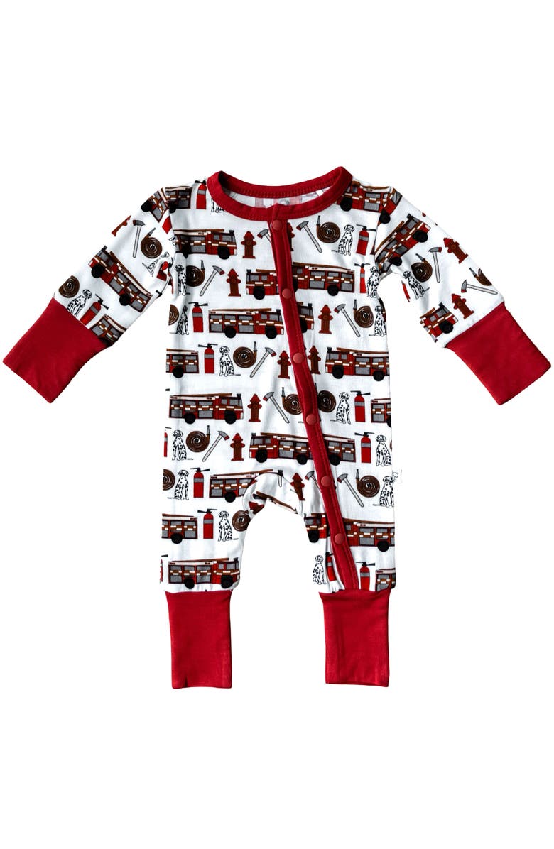 Laree + Co Alcaous Convertible Baby Footie, Main, color, Red