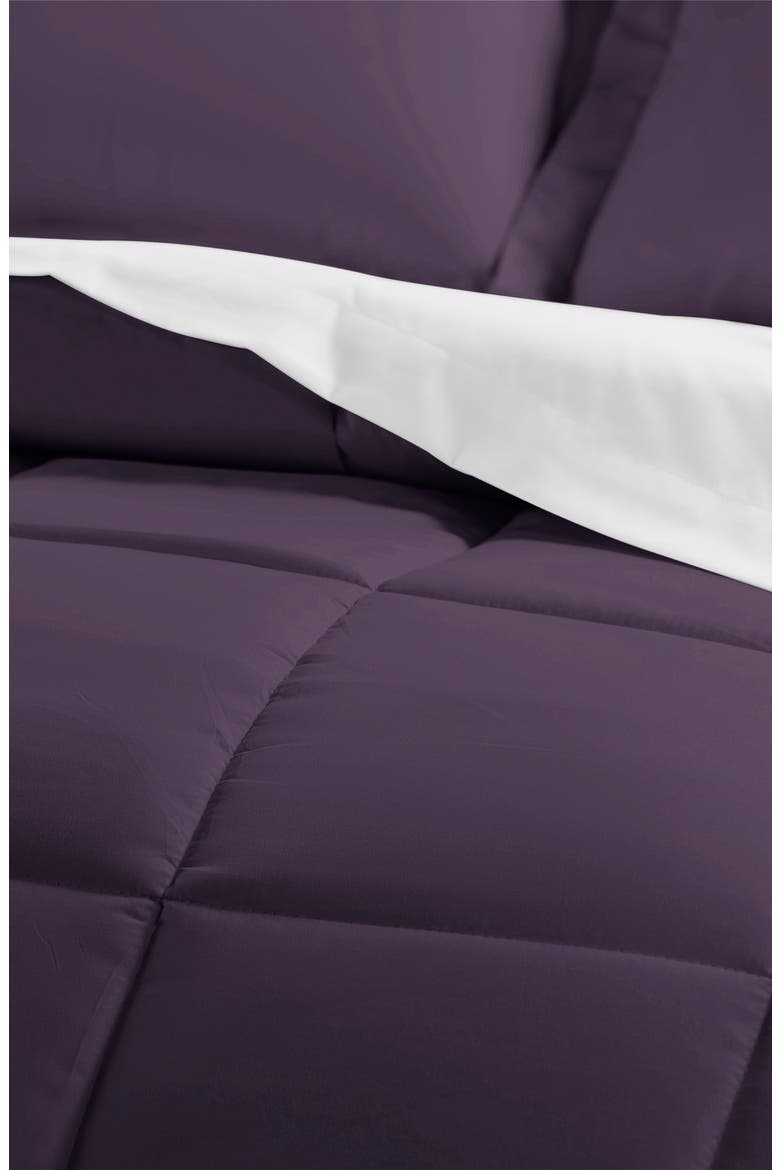 HOME SPUN Premium 8-Piece Bed In A Bag, Alternate, color, PURPLE