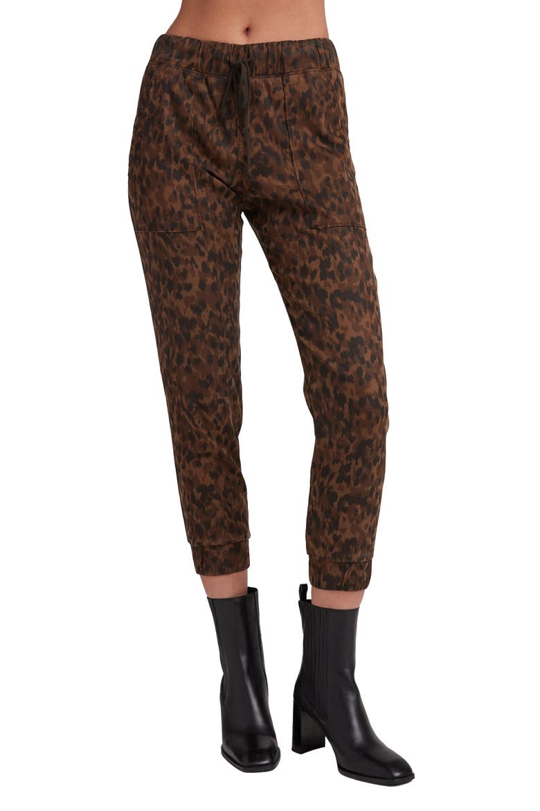 Leopard Print Pocket Joggers, Main, color, ANIMAL CAMO PRINT