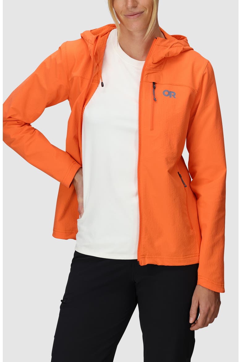 Ultima Hooded Jacket, Alternate, color, ZEST