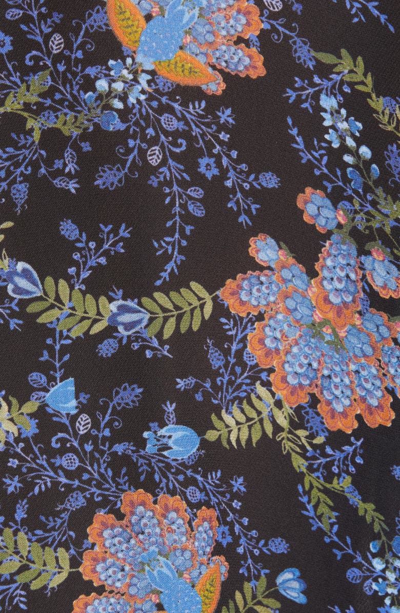 KOBI HALPERIN Brynn Floral Silk Blend Blouse, Alternate, color, 