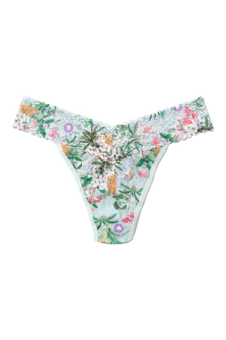 Print Original Rise Thong, Alternate, color, FLORICULTURE GREEN
