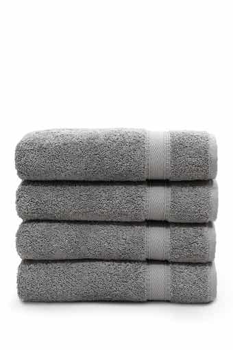 Linum Home Textiles Sinemis Terry Hand Towels - Set of 4 - Dark Grey