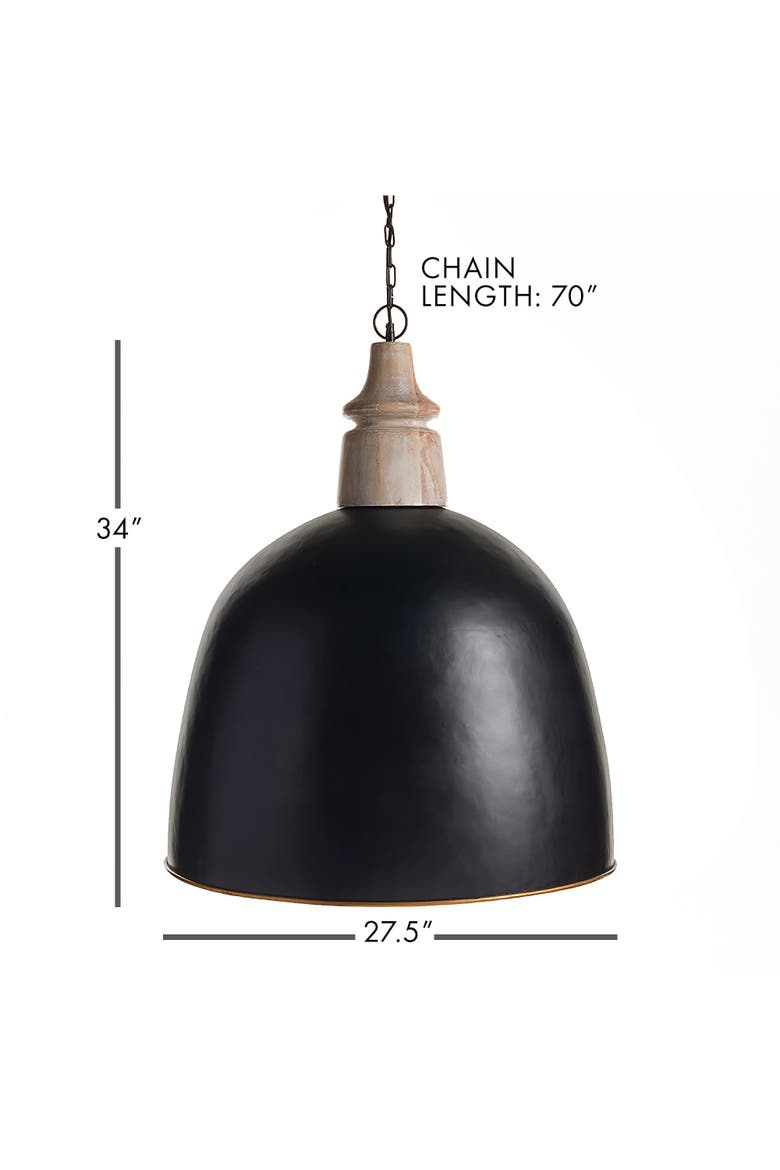 Byzantine Grand Dome Pendant, Alternate, color, Black
