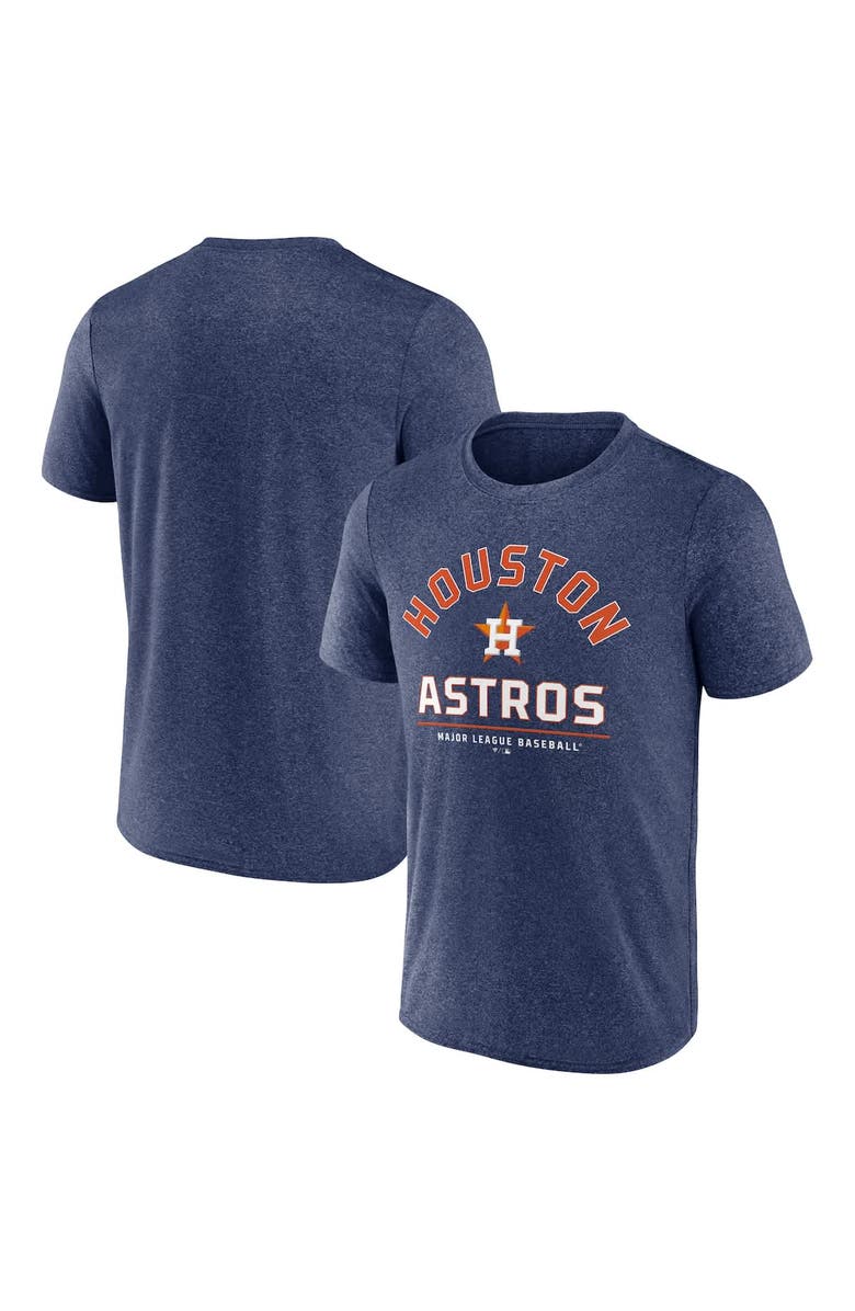 FANATICS Men's Fanatics Heather Navy Houston Astros Front & Center T-Shirt, Main, color, Heather Navy
