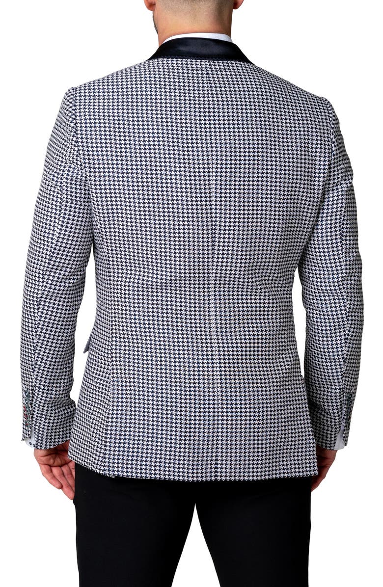 Maceoo Socrate Evo Glitz Houndstooth Sport Coat, Alternate, color, Blue
