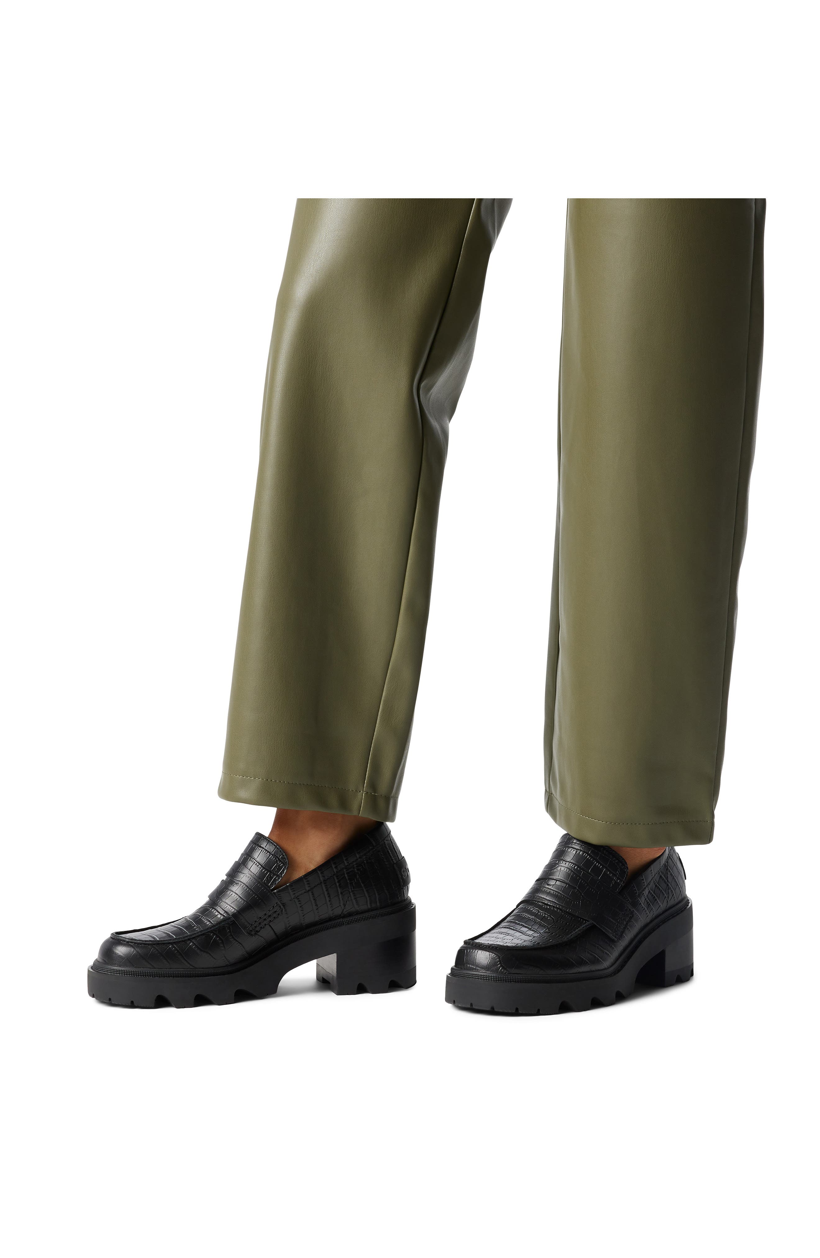 SOREL Joan Now City Penny Loafer, Alternate, color, Black/ Black