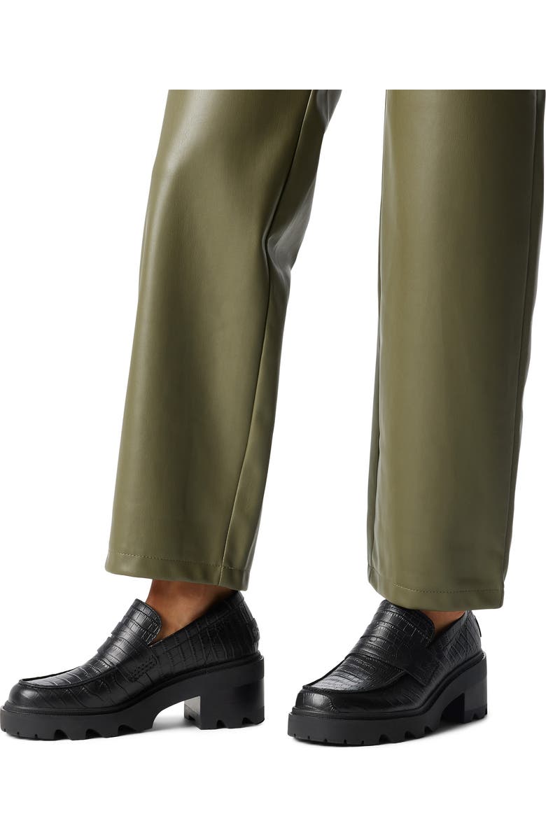 SOREL Joan Now City Penny Loafer, Alternate, color, Black/ Black