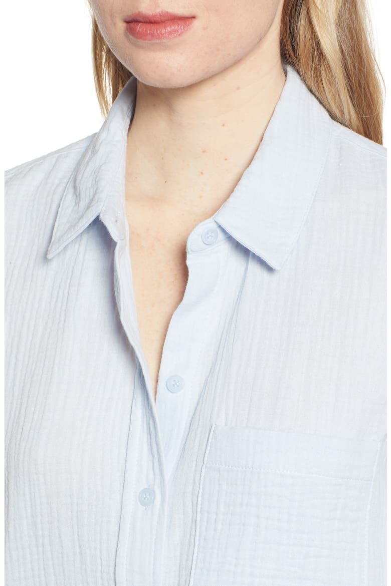Gauze Shirt, Alternate, color, LIGHT BLUE