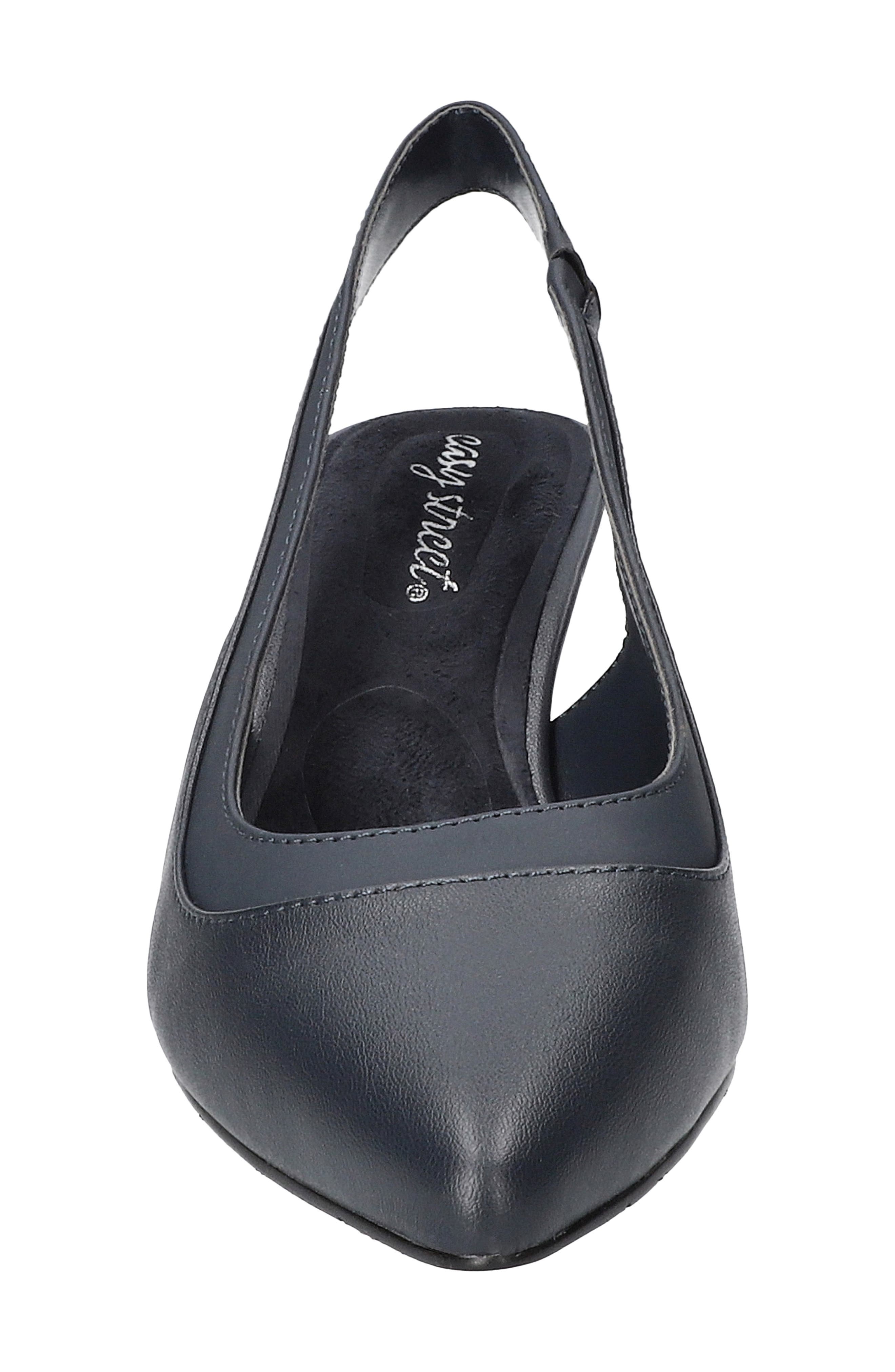 EASY STREET Dessa Slingback Pointed Toe Pump, Alternate, color, Navy