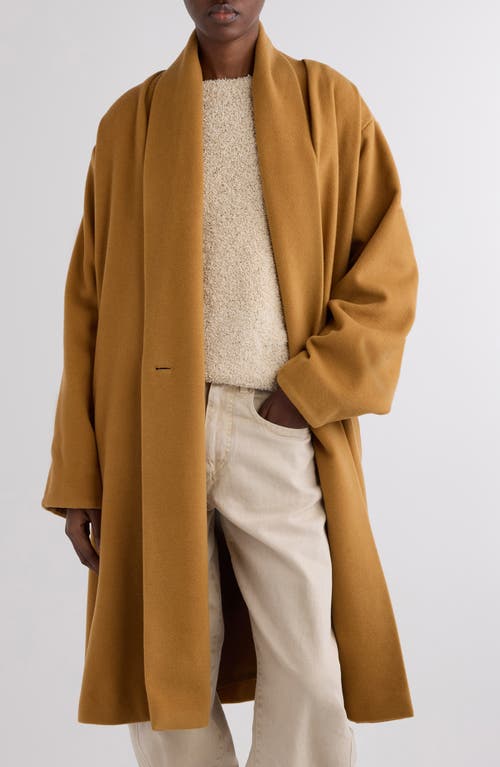 Isabel Marant Elise Wool Blend Coat In Brown
