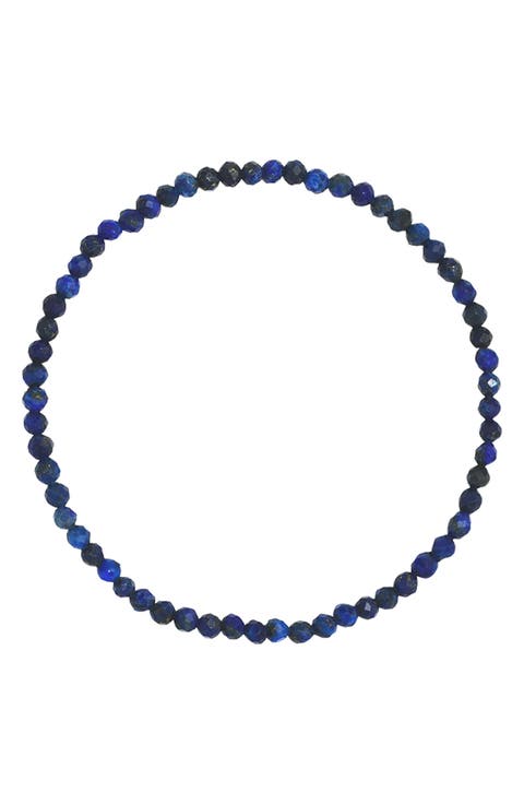 Lapis Lazuli Stretch Beaded Bracelet