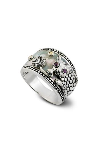 Samuel B. Mother-of-pearl Animal Overlay Ring