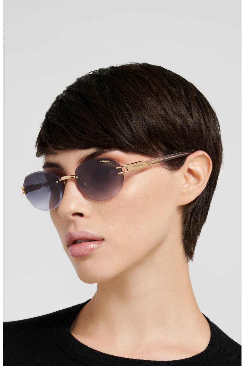 1088/S 53mm Gradient Oval Sunglasses, Alternate, color, GOLD GREY/ GREY AZURE