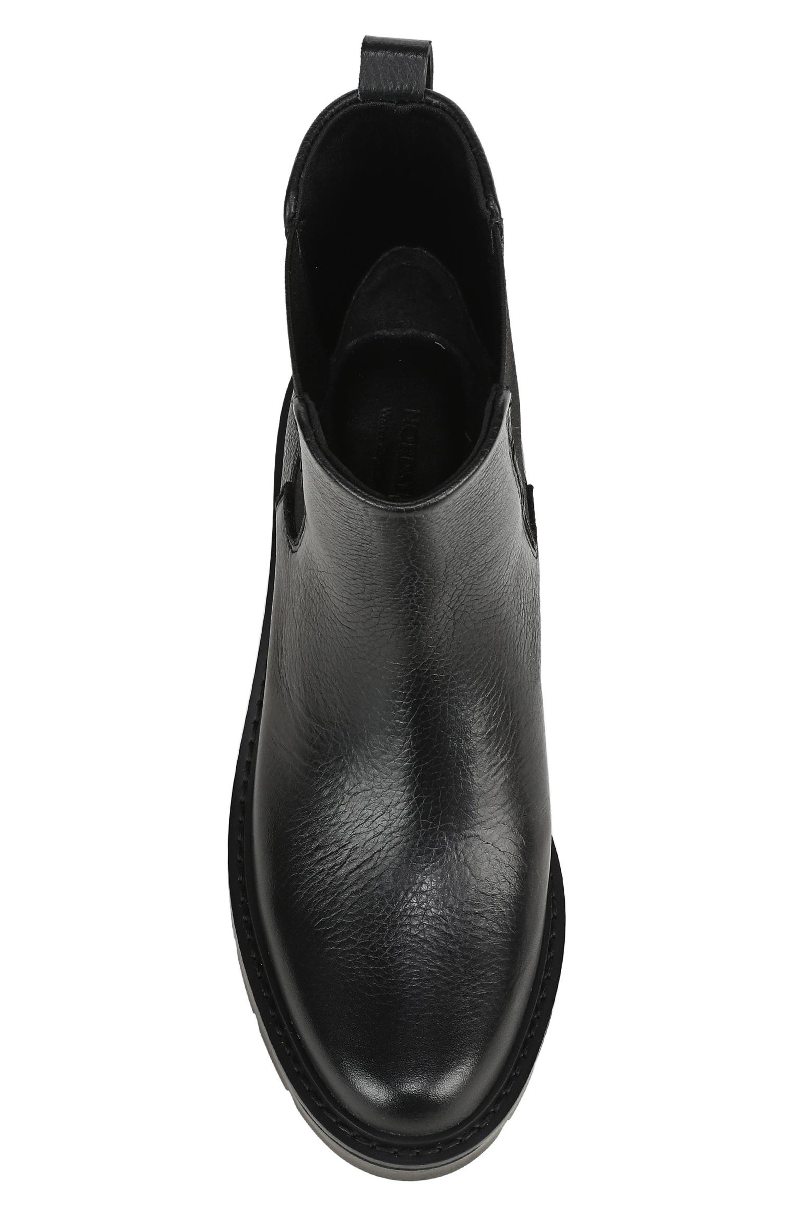 Dannie Leather Chelsea Boot, Alternate, color, BLACK