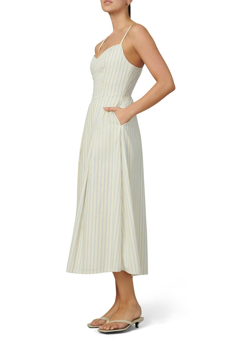 The Rhone Midi Dress, Alternate, color, ANISE FLOWER VARIG