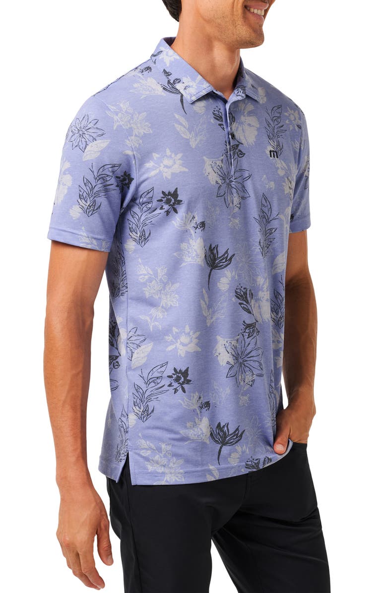 TravisMathew Featherweight Cruise Polo, Alternate, color, Heather Violet Storm