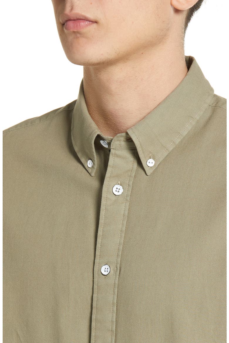 Fit 2 Dobby Tomlin Button-Down Shirt, Alternate, color, OLIVE GREE