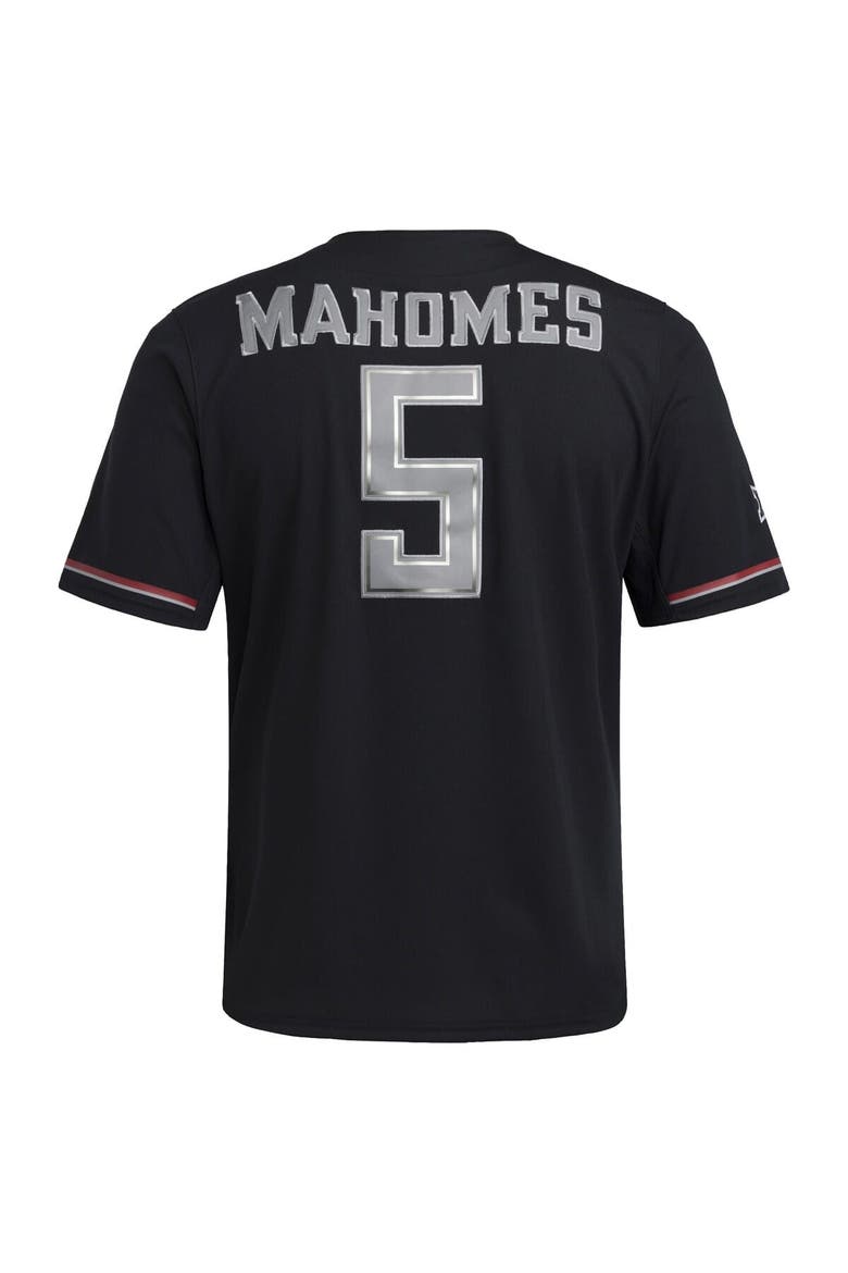 Men's adidas Patrick Mahomes Black Texas Tech Red Raiders Replica Baseball Jersey, Alternate, color, Black
