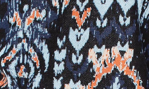 Liverpool Los Angeles Ikat Jacquard Crewneck Sweater In Multi