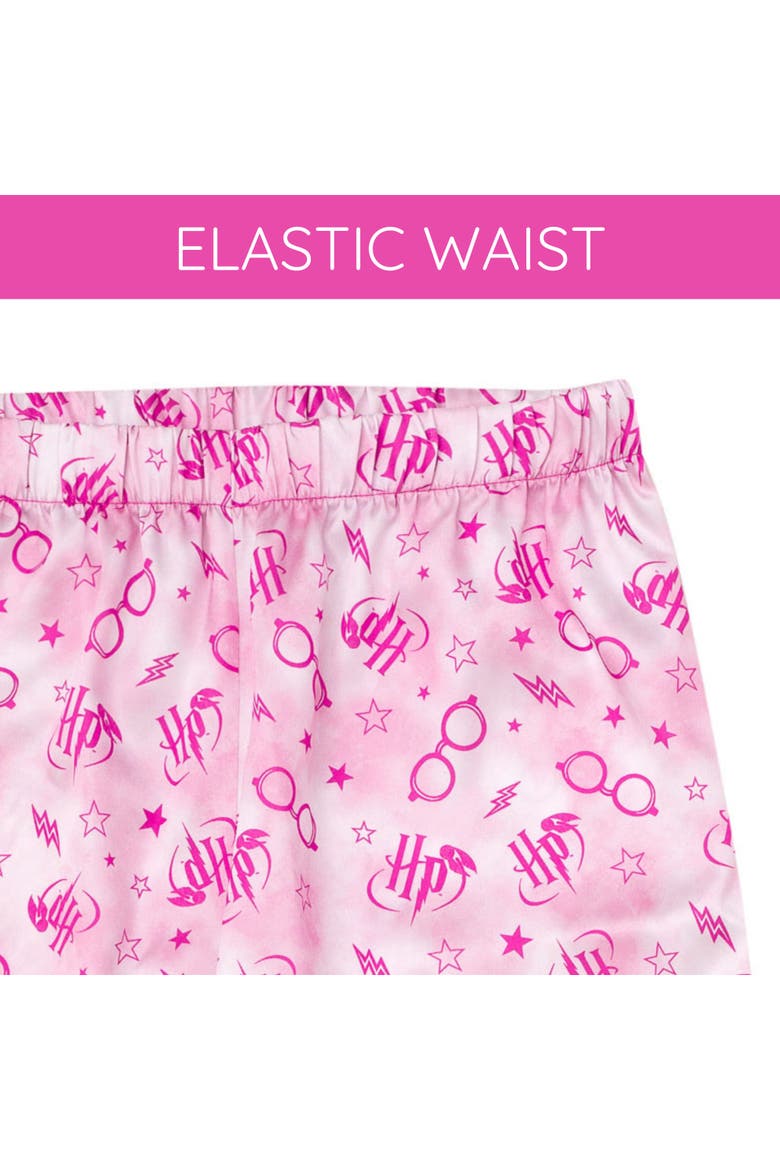 Pajama Shirt and Pants Set, Alternate, color, Mottled Pink
