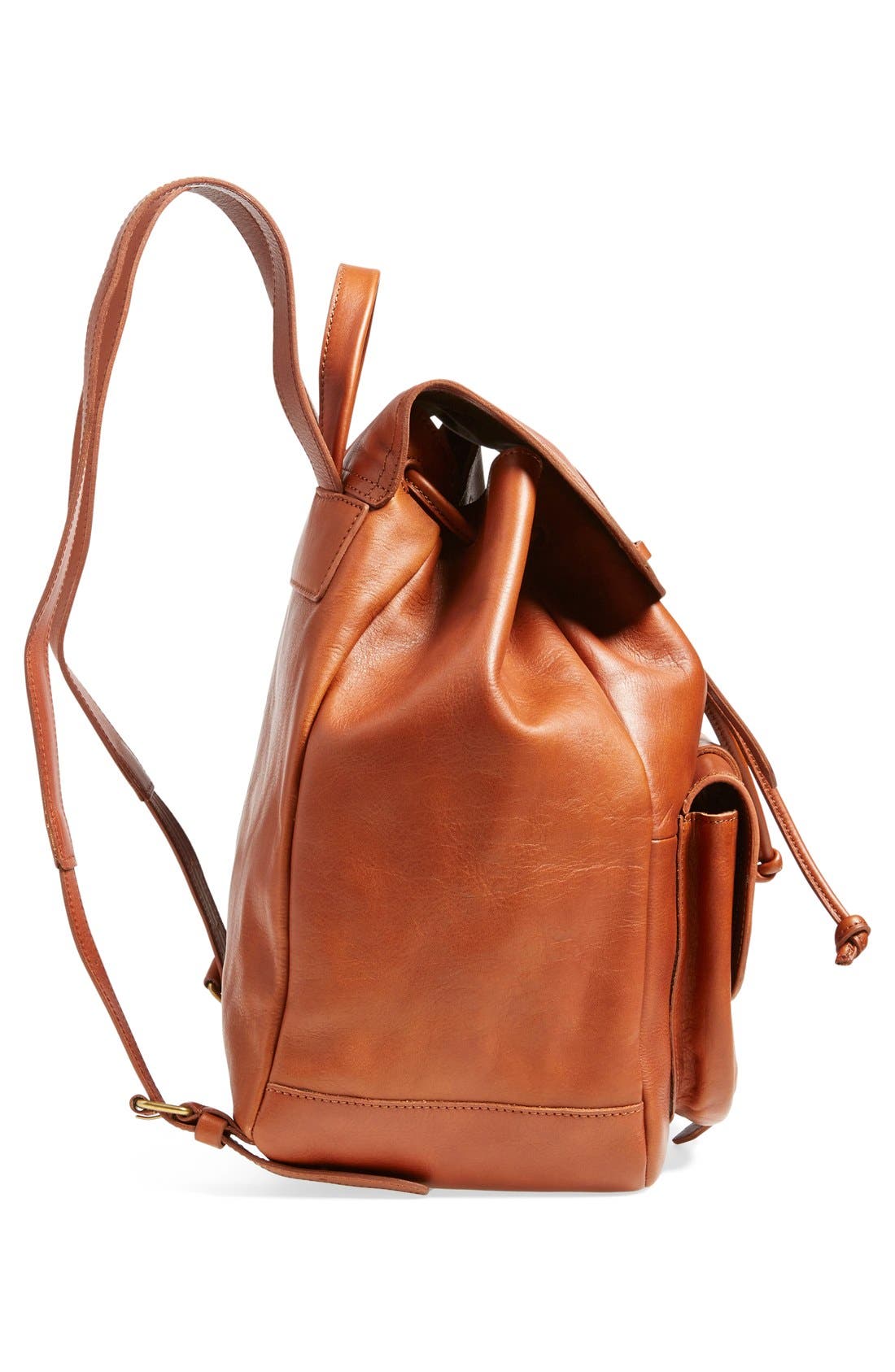 'The Transport' Leather Rucksack, Alternate, color, ENGLISH SADDLE