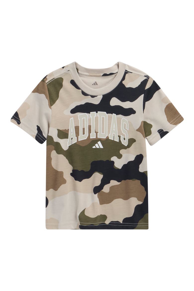 Kids' France Camo Tee Shirt, Main, color, OLIVE STRATA