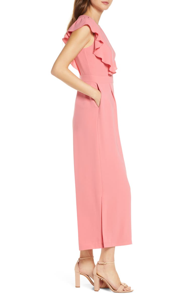 Rachel Parcell Flutter Sleeve Jumpsuit, Alternate, color,