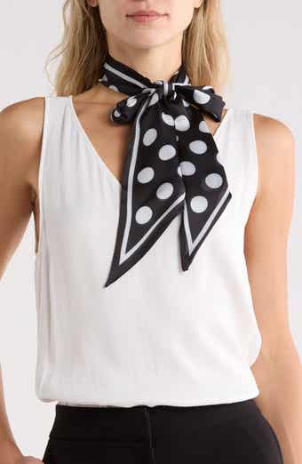 Polka Dot Slim Scarf