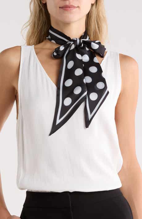 Polka Dot Slim Scarf