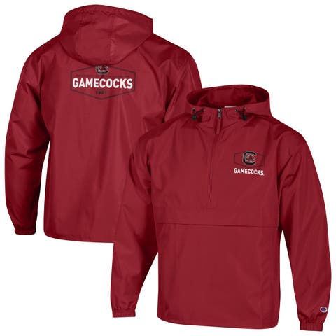 Men's Champion Garnet South Carolina Gamecocks Delay Packable Half-Zip Jacket