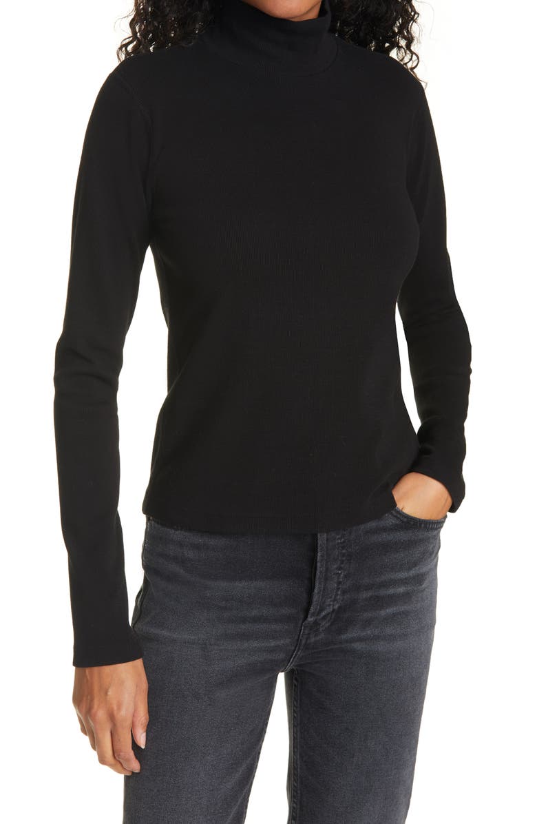 Re/Done Mock Neck Top, Main, color, 