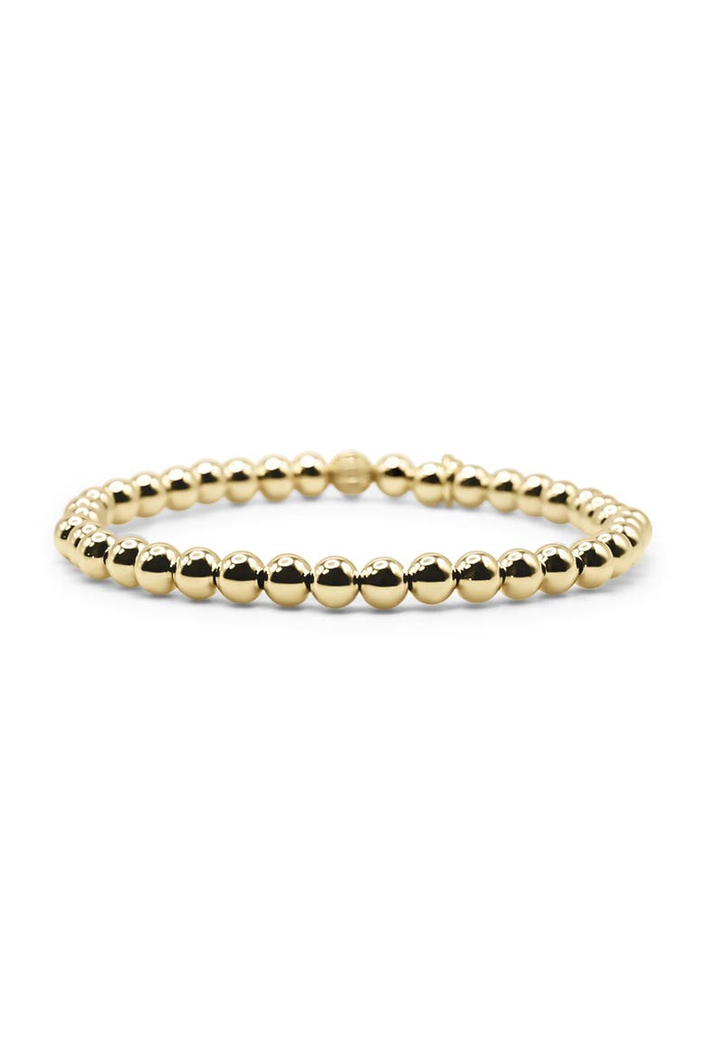 5mm Gold Filled Beaded Bracelet, Main, color, Gold