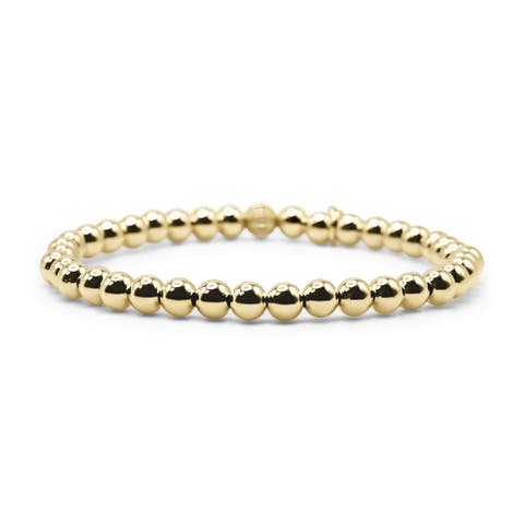 5mm Gold Filled Beaded Bracelet