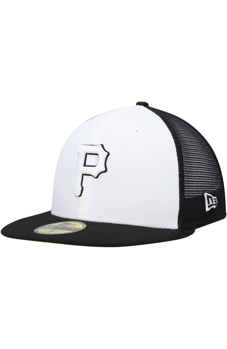 New Era Men's New Era White/Black Pittsburgh Pirates 2023 On-Field Batting Practice 59FIFTY Fitted Hat, Main, color, White