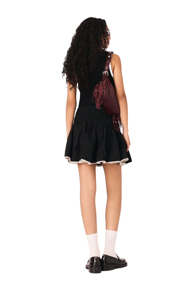 Ribbed Vest Top, Main, color, Black / white