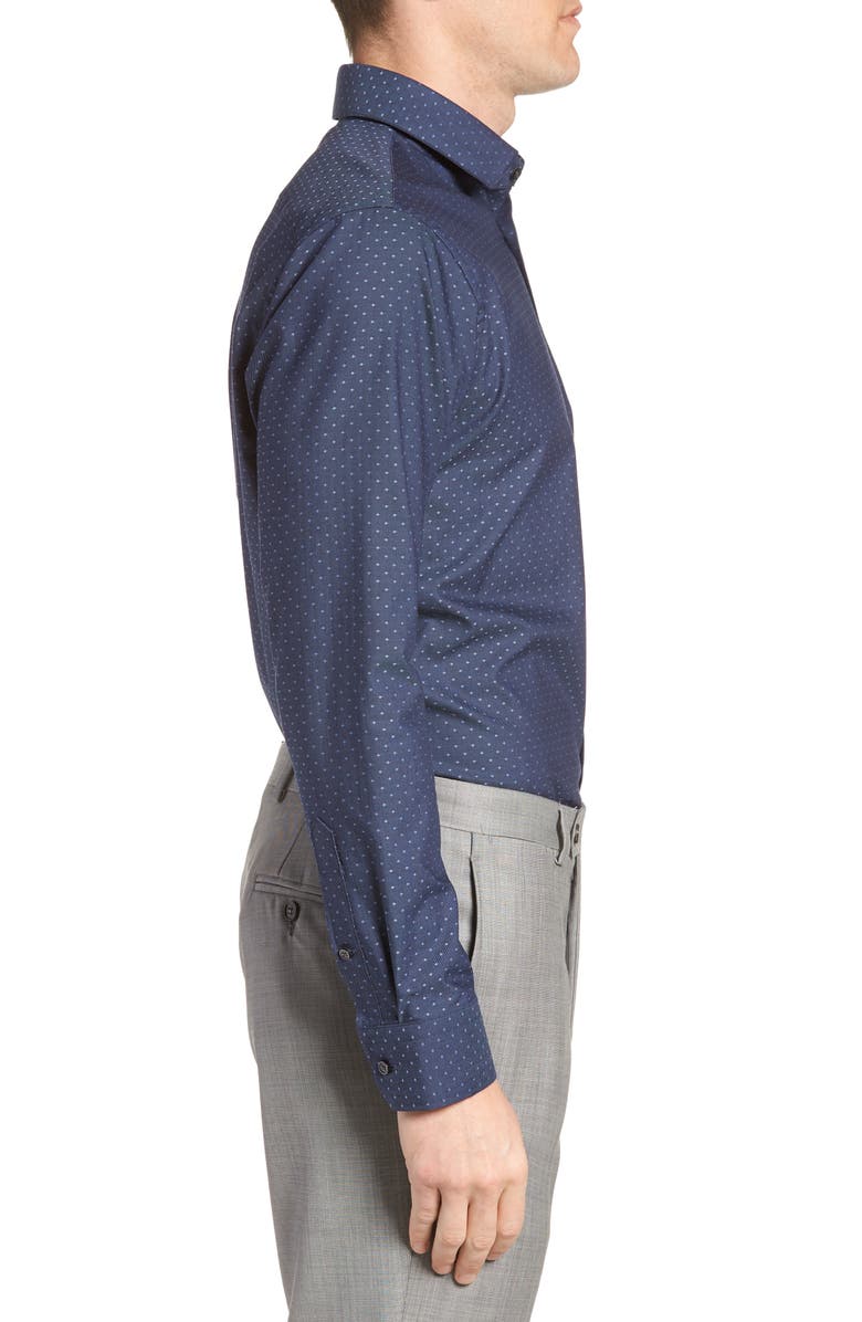 Calibrate Trim Fit Jacquard Dress Shirt | Nordstromrack