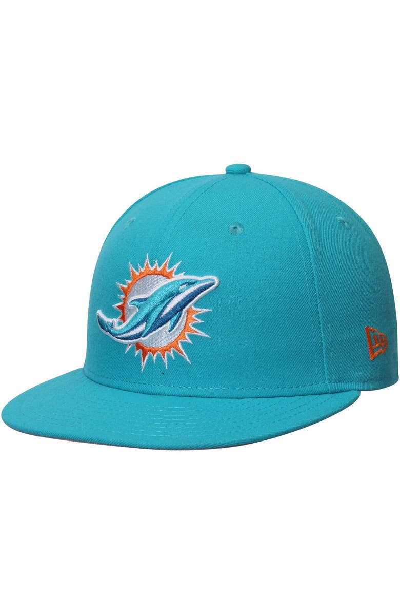 New Era NWE DOL AQUA NFL OMAHA 59FIFTY HATMENFIT, Alternate, color, Aqua